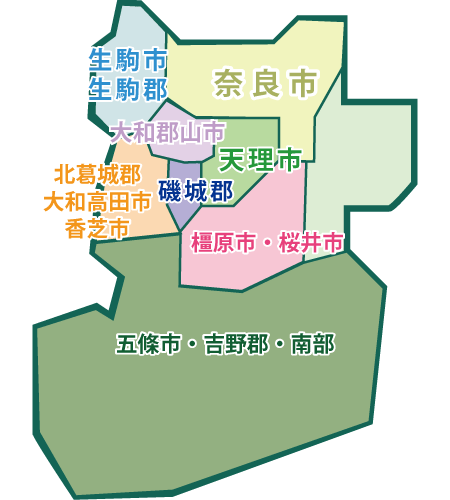 奈良の地図